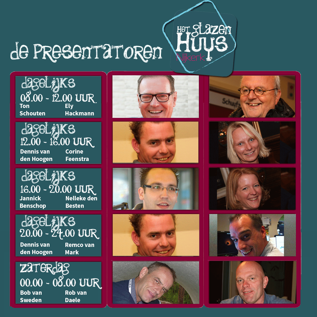 alle presentatoren