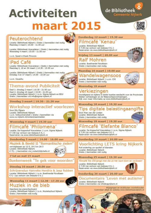 bibiliotheek maart