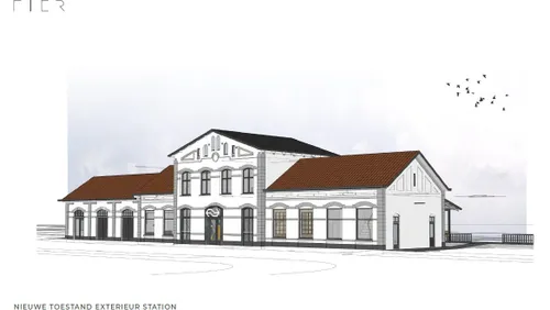 Station Nijkerk zijaanzicht nieuwe gevel