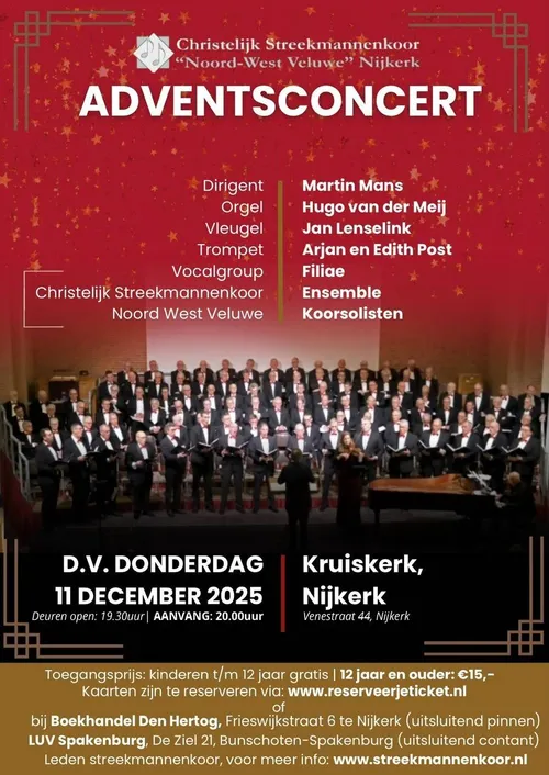 2025-11-21 Poster Christelijk Streekmannenkoor Noord-West Veluwe