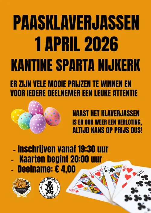 2026-03-03 spartaPaasklaverjassen 2026 Flyer