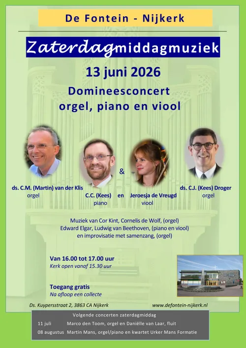 2026-05-28 Poster concert dominees 13 juni 2026