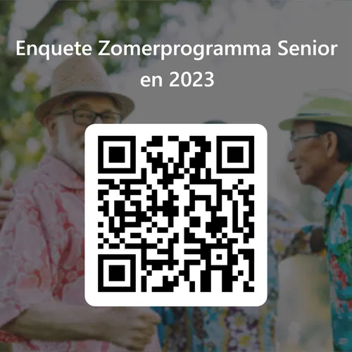 qrcode voor enquete zomerprogramma senioren 2023