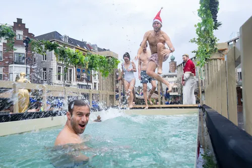 De nieuwjaarsduik van dit jaar.<br>