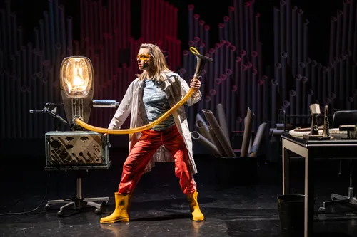 Scene uit de familievoorstelling Het best bewaarde geluid ter wereld.<br>