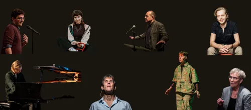 De Woordkunstenaars van de voorstelling Words on War