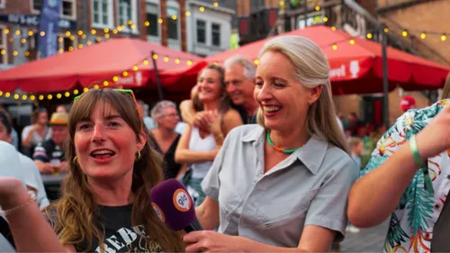 Linda Geerink tijdens de Vierdaagsefeesten