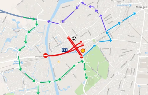 omrijdroutes-Nelson-Mandelaplein