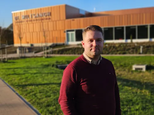 Foto raadslid Gerrald Bronkhorst bij de Wiltsangh