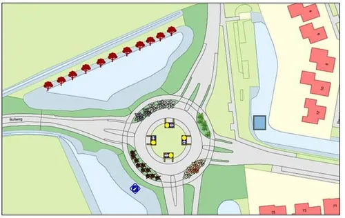 kaart beplantingborders bomen