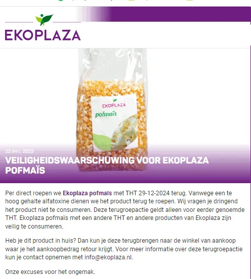 recall ekoplaza pofmais