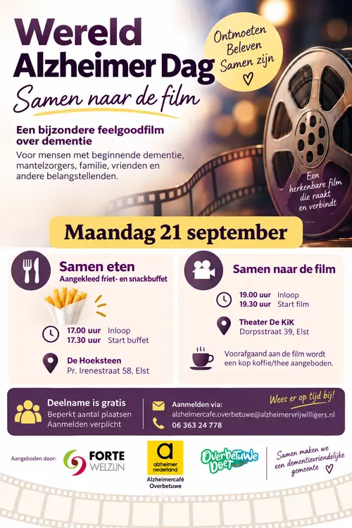 21 september Wereld Alzheimerdag Samen genieten