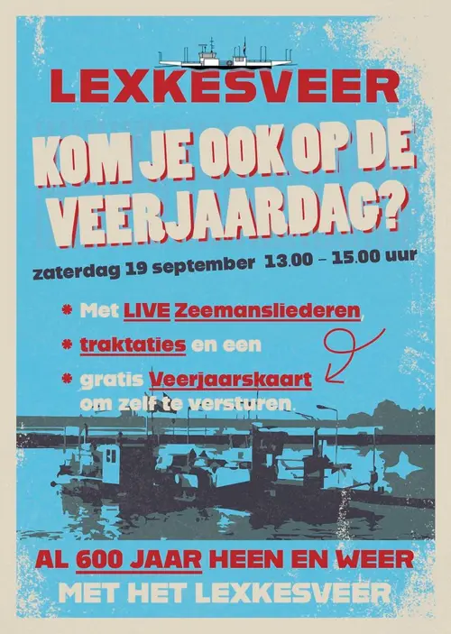 uitnodiging Veerjaardag Lexkesveer