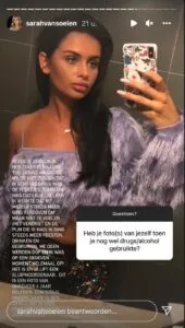 sarah van soelen drank drugs 170x300