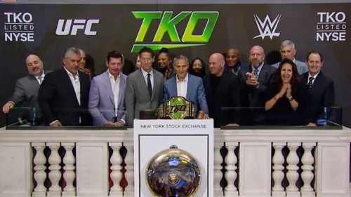 So sah die Zusammenführung von WWE und UFC unter dem TKO-Dach im September 2023 an der New Yorker Börse aus