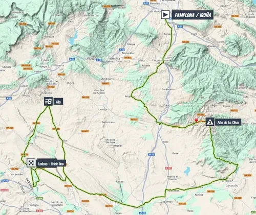 Karte Itzulia Baskenland 2025 Etappe 2&nbsp;