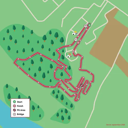 Streckenkarte des Cyclocross-Weltcups 2025 in Gavere