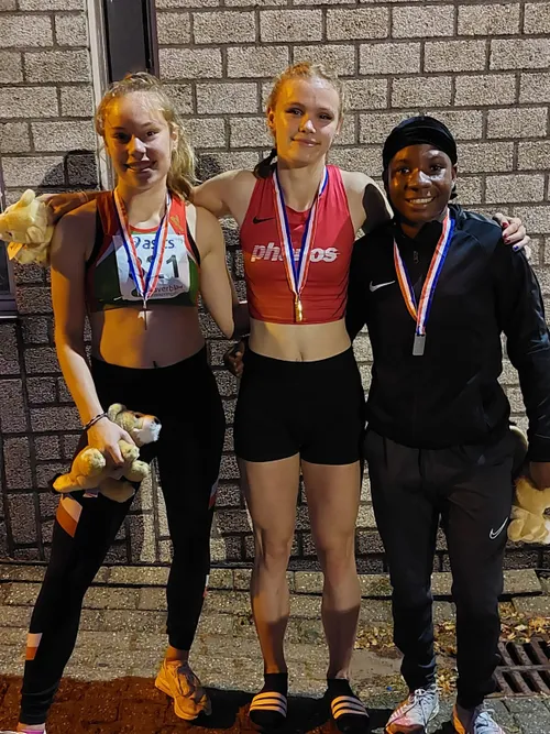 bente jacobs 3e 100 meter sprint vrouwen u18 1