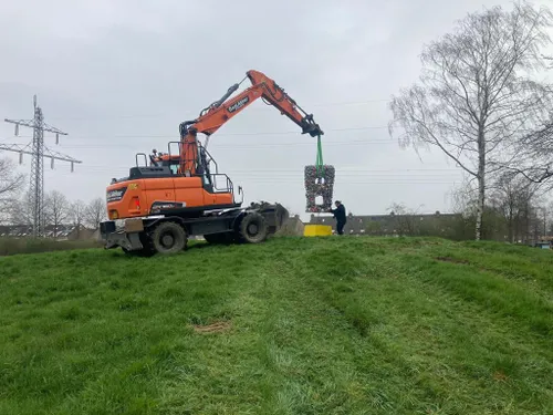 plaatsing kunstwerk zwerfafval