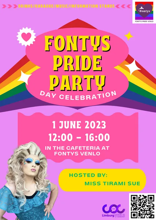 poster fontys pride party