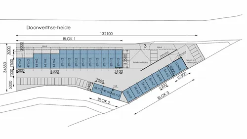 bedrijfsunits in heelsum plattegrond