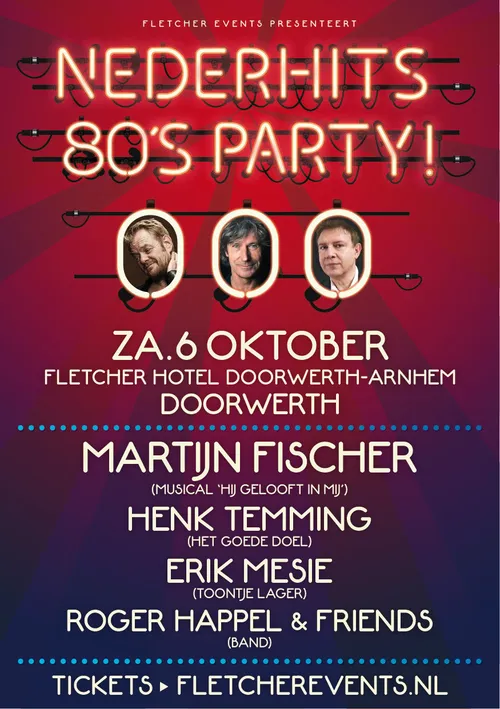nederhits 80s party doorwerth 2018 flyer a5 nr2