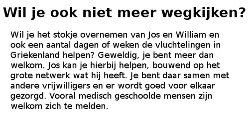 niet meer wegkijken