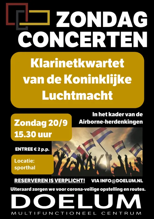 poster zondagconcert klkapel
