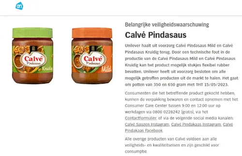 recall calve pindasaus 1