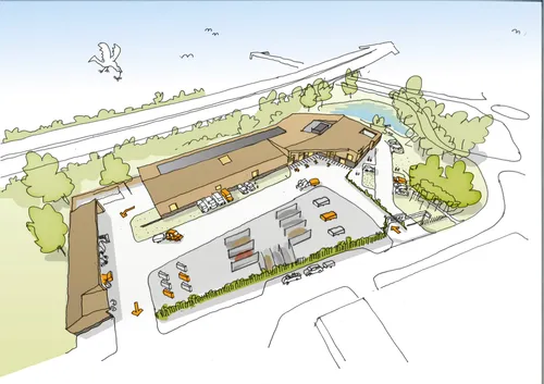 impressie gemeentewerf bdg architecten