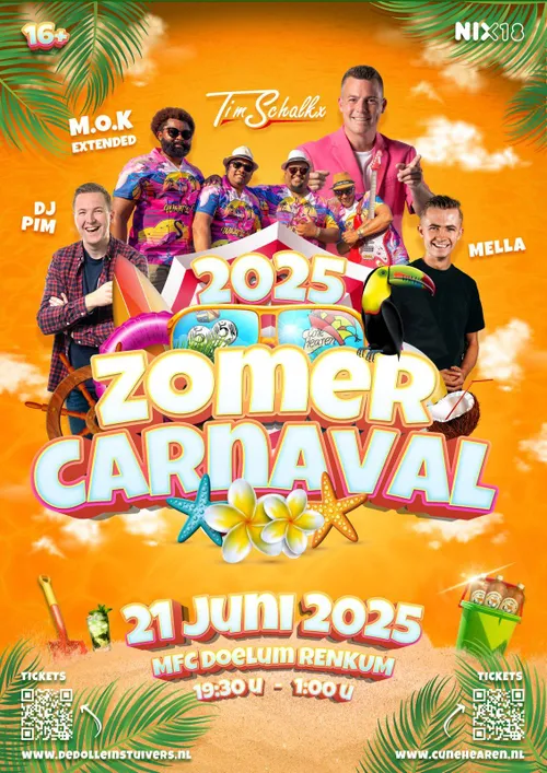 zomercarnaval 2025 poster