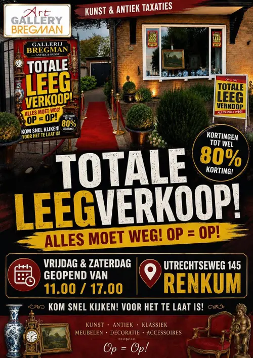 Galerie Bregman, uitverkoop