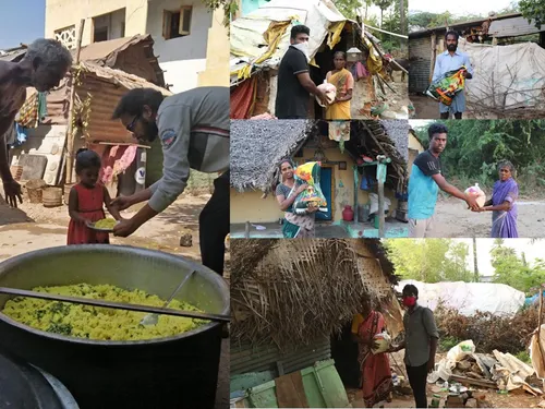 2020 05 08 voedsel uitdelen poster stichting sari