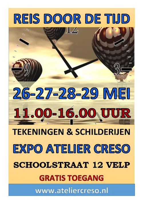 4 daagse expositie atelier creso 26 tm 29 mei 2022