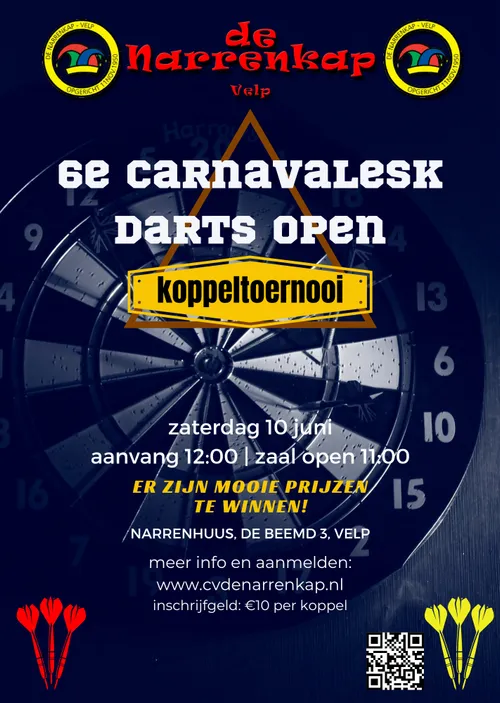 6de velps carnavalesk darts open koppeltoernooi