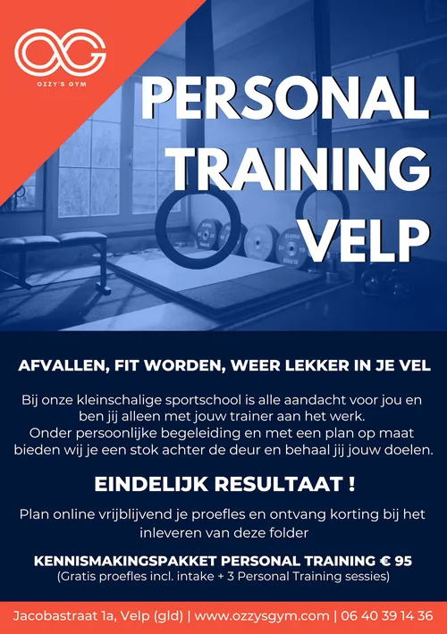 a5 formaat personal training velp 1