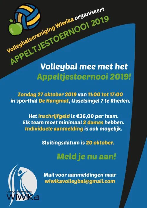 appeltjestoernooi volleybalvereniging wiwika rheden1