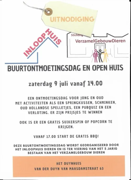 buurtontmoetingsdag en open huis het duynhuis dieren