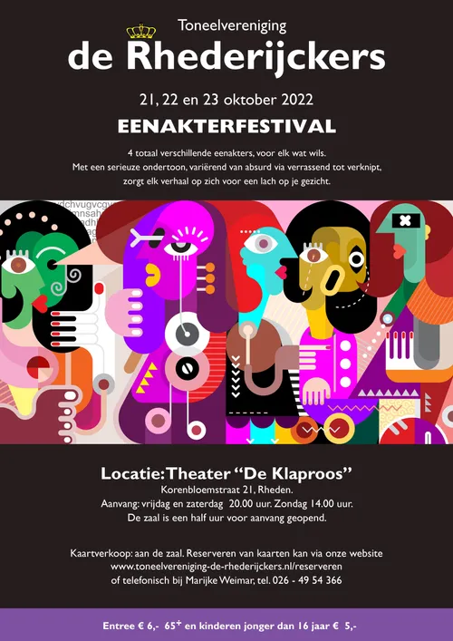 de rhederijckers eenakterfestival poster