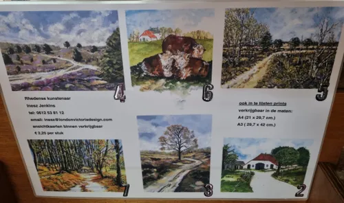 expositie van inesz jenkins de leeuw bij pannekoekhuis strijland 4