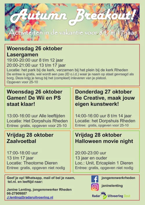 flyer herfstvakantie
