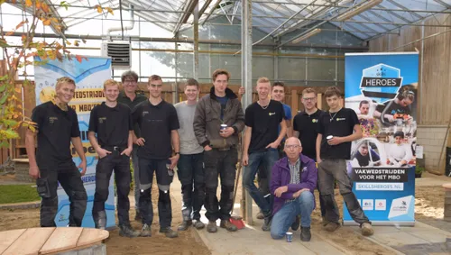 groepsfoto aeres mbo skills tuinaanleg interne voorronde marjanne eikelboom