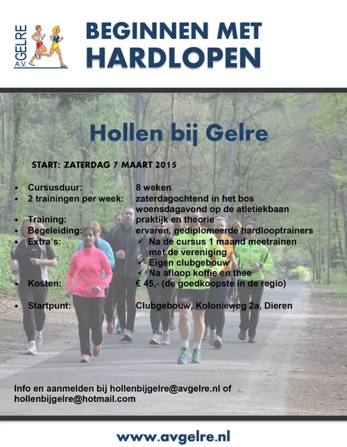 hardloopcursus flyer