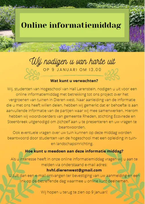 infomiddag groene tuinen