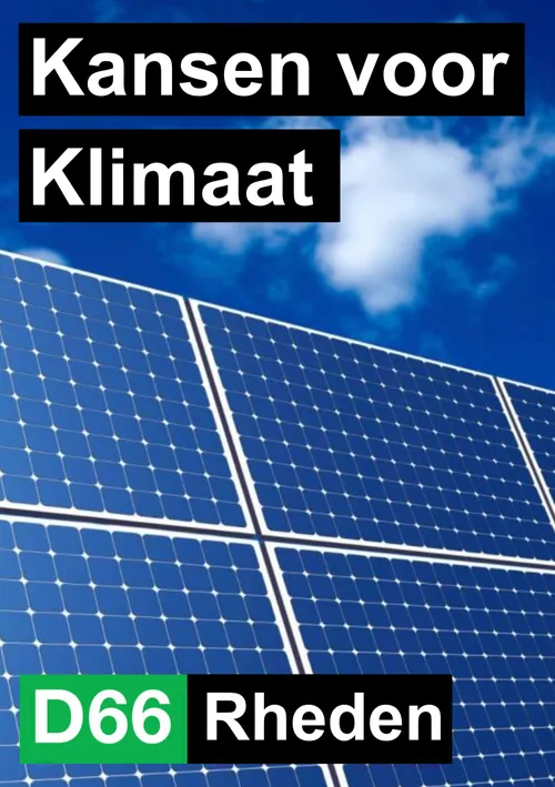 kansen voor klimaat d66 rheden