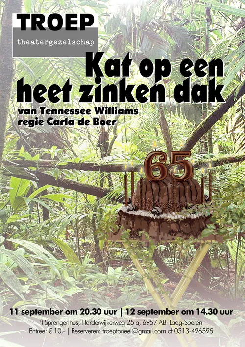 kat op een heet zinken dak theatergezelschap troep