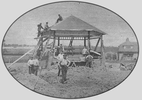 muziektent rheden in aanbouw 1927