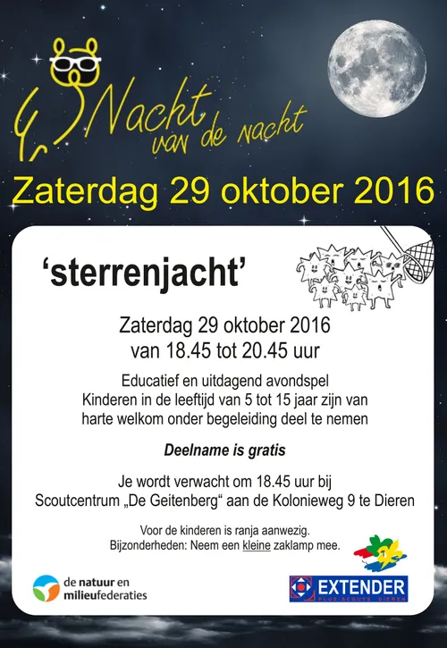 nacht van de nacht poster algemeen