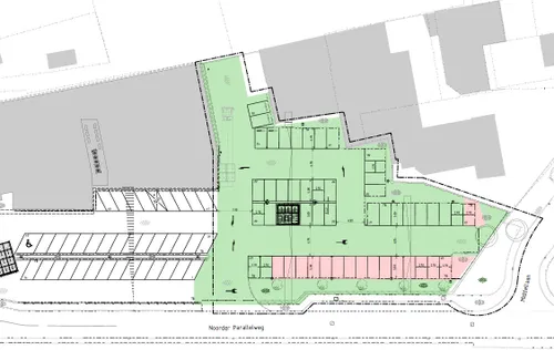 ontwerp uitbreiding parkeerplaats lidl velp