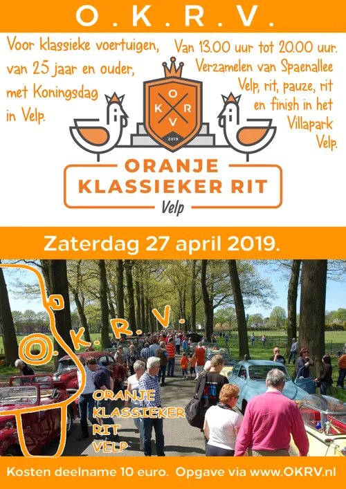 oranje klassieker rit velp 2019 poster